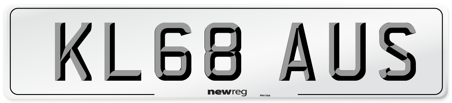 KL68 AUS Number Plate from New Reg